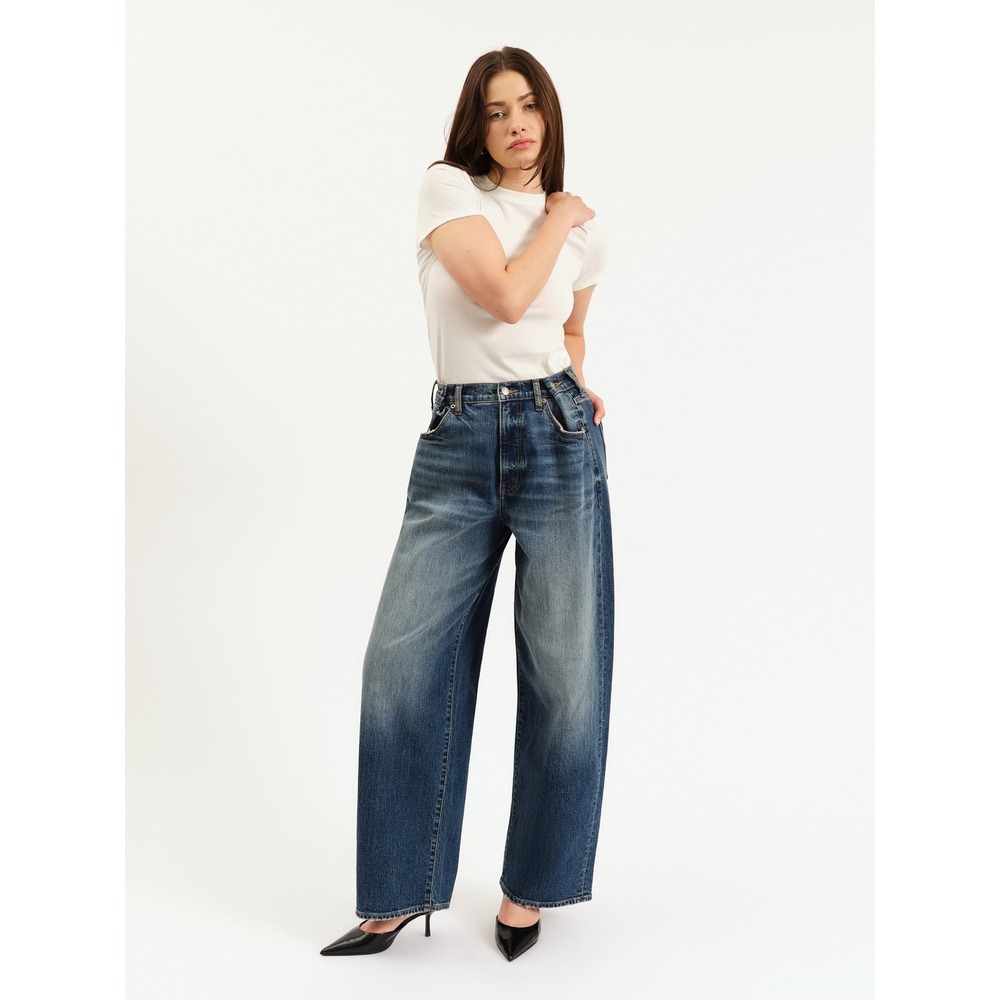 Daze Highland Extreme Baggy Jeans Cotton Blue Adjustable Sz 28 New